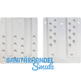 PITZL Doppel HVP 240x300x20 mm Aluminium eloxiert