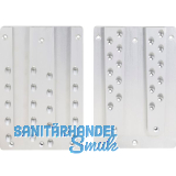 PITZL Doppel HVP 240x350x20 mm Aluminium eloxiert