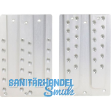 PITZL Doppel HVP 240x400x20 mm Aluminium eloxiert