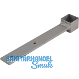 PITZL Haltelasche 31111.0000 f�r Vierkantrohr - Stahl ZiNiP beschichtet.