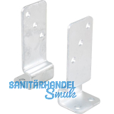 PITZL Pfostenanker Atlas 11046 f�r Zaunpfosten - Stahl feuerverzinkt / 2-teilig