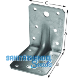 SIMPSON Winkelverbinder ABR 105x105x90mm mit Rippe feuerverzinkt