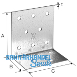 SIMPSON Winkelverbinder ANPS 60x60x2.0x50mm feuerverzinkt ( ANPS206650-B )