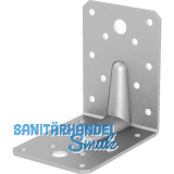 GH Winkelverbinder 65/ 90S mit Steg / 90x65x90x2,5 - Edelstahl A4