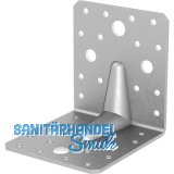 GH Winkelverbinder 90/100S mit Steg / 105x90x105x3 - Edelstahl A4