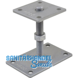 PITZL Pfostentr�ger Typ 11009.1100 ZiNiP beschichtet mit Gewindestange