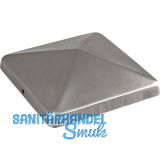 Abdeckkappe f�r Holzpfosten 120x120 mm Edelstahl