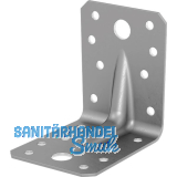 GH Winkelverbinder 55/70S mit Steg / 70x70x55x1,5 - Stahl fvz Greenline