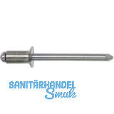 ISO15978 Blindniete Senkkopf 4.0x16 Aluminium mit Stahldorn