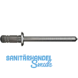 GESIPA Blindniete G-Bulb Flachrundkopf 6,4x 13 Stahl verzinkt mit Stahldorn