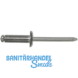 GESIPA Blindniete Gro�flachkopf 5.0x18/14mm Aluminium mit Stahldorn