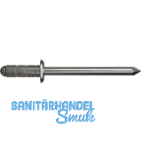 GESIPA Poly Grip Mehrbereichsniete Flachrundkopf 4.0x17 Aluminium mit A2-Dorn