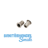 Blindnietmutter Flachkopf ger�ndelt Rundschaft offen M 6x16.5 Aluminium