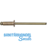 Spenglerniete ISO16582 Flachrundkopf 3.2x 8 Kupfer mit Bronzedorn