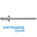 Spenglerniete Flachrundkopf 3.2x 6 Monel mit Edelstahldorn