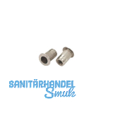 Blindnietmutter Flachkopf ger�ndelt Rundschaft offen M 6x14.5 Edelstahl