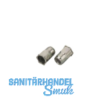 Mikromutter Teilsechskant Rundschaft offen M 6x16.0 Edelstahl A2