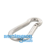 Feuerwehrkarabiner 8X80 Edelstahl A4