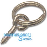 Bilderring mit Ringschraube Gr��e 0 � 7 Innen Stahl vermessingt