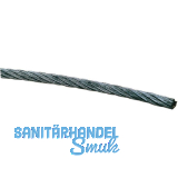 Drahtseil DIN3055 � 1 mm 4x3 Litzen + 1 FE verzinkt