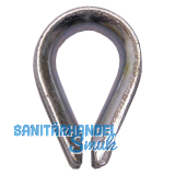 Drahtseilkausche �hnl. DIN6899 Seil � 11 mm - Stahl verzinkt-blau