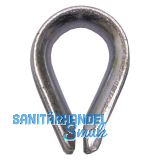 Drahtseilkausche �hnl. DIN6899 Seil � 5 mm - Stahl verzinkt-blau