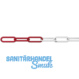 D�RNER + HELMER Absperrkette Kunststoff rot-wei� Materialst�rke 6 mm 1 Bund=25 m