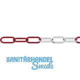 D�RNER + HELMER DIN5685-1 Absperrkette rot-wei� verzinkt 6 mm 1 Bund=15 Meter