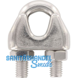 Drahtseilklemme Seil � 2 mm - Edelstahl A4