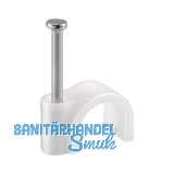 Nagelschelle 10 mm Kunststoff wei�