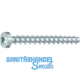 HECO-MMS plus P Halbrundkopf 7.5x 40 verzinkt Multi-Monti Schraubanker mit Bew.