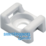 Befestigungssockel f�r Kabelbinder 5 mm zum Schrauben und Nieten