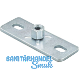 FISCHER GPL M10 Grundplatte verzinkt-blau mit Langl�cher