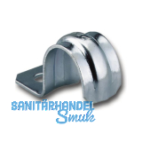 Befestigungsschelle halb 16 mm verzinkt mit einem Befestigungsloch