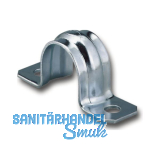 Befestigungsschelle 16 mm verzinkt mit zwei Befestigungsl�cher