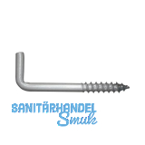 Schraubhaken mit Holzgewinde 2.8x20 Stahl verzinkt-blau