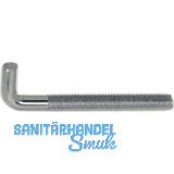 Schraubhaken mit metrischem Gewinde M 4x40 verzinkt-blau