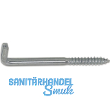 Schlitzschraubhaken mit Holzgewinde und Schlitz 5.2x 30 verzinkt-blau