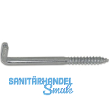 Schlitzschraubhaken mit Holzgewinde und Schlitz 6.8x120 verzinkt-blau