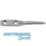 Blattschraube mit Holzgewinde 5.2x70 verzinkt-blau