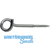 Deckenhaken mit Holzgewinde 8.85x140 Holzgewinde verzinkt-blau