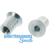 H�lsenmutter Senkkopf M 6x 20 Stahl verzinkt mit Innensechskant