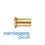 H�lsenmutter Linsensenkkopf M 6x 16 Messing blank mit Schlitz