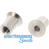 H�lsenmutter Senkkopf M 3x 7 Edelstahl 1.4305 mit Innensechskant