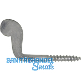 Vorreiber mit Holzgewinde 5.2x50 verzinkt-blau