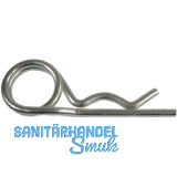 Federstecker doppelt 4x 78 Federstahl verzinkt