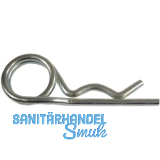 Federstecker doppelt 6,3x 97 Edelstahl A4 ~DIN11024