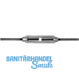 DIN1480 M12 Spannschloss mit 2 Anschwei�enden, K�rper verzinkt