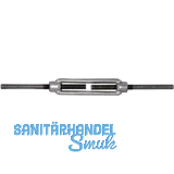 DIN1480 M36 Spannschloss mit 2 Anschwei�enden, K�rper verzinkt