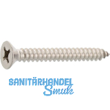 DIN7982C 5.5x100 Phillips-KS Edelstahl A4 Senkkopf-Blechschraube ~ISO 7050